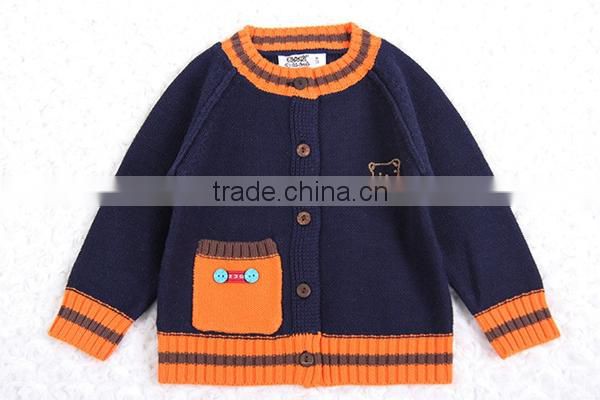 Trim contrast latest new style raglan cardigan sweater