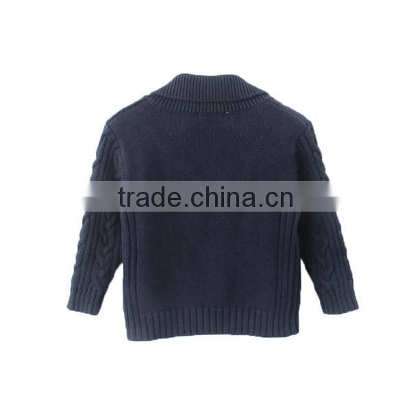 Boys double-breasted knitting patterns children sweater