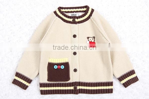 Trim contrast latest new style raglan cardigan sweater