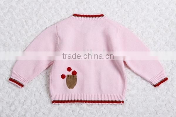 Dongguan manufactured kids thick wool knit sweater coat pattern
