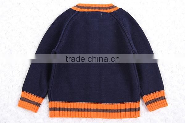 Trim contrast latest new style raglan cardigan sweater