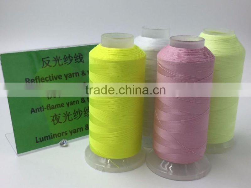 white luminous sewing thread