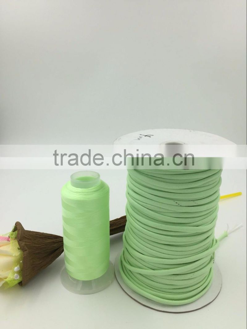 white luminous sewing thread