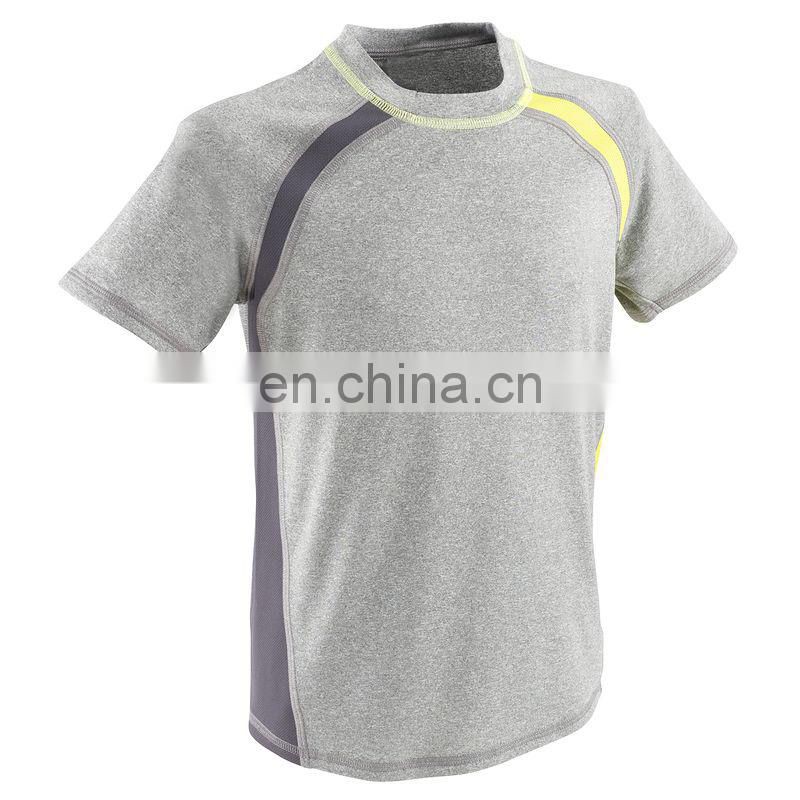heather colors sports trainning t-shirts 2015 custom new O-neck quick dry summer sports t-shirts