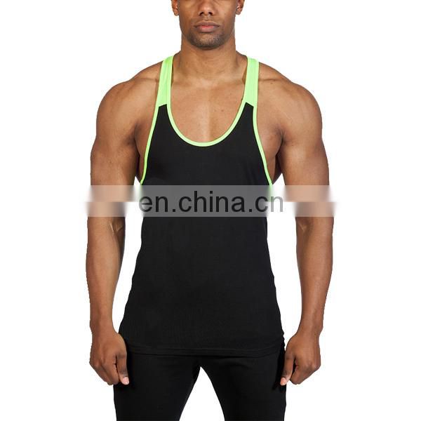cotton spandex mens tank tops gym sports vests custom mens sports singlets