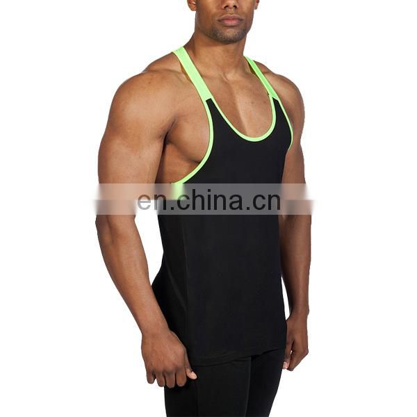 cotton spandex mens tank tops gym sports vests custom mens sports singlets