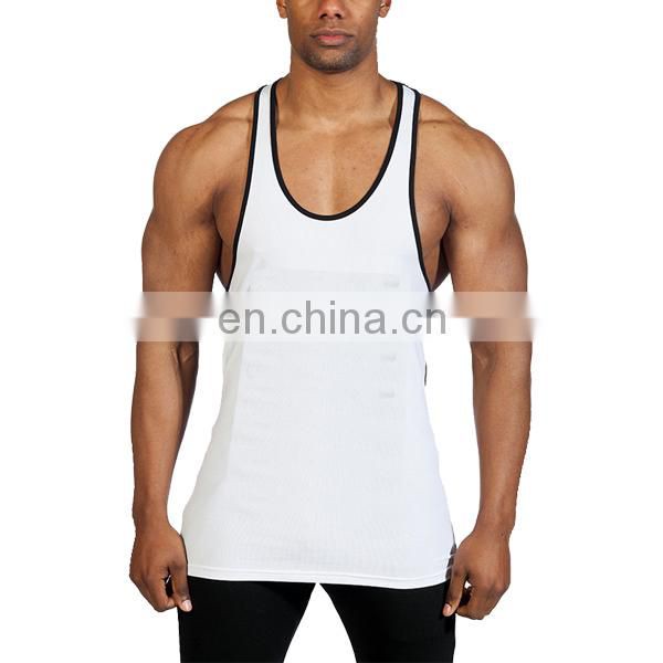 black white binding mens sports gym singlets with extra sizes cheap wholesale 2015