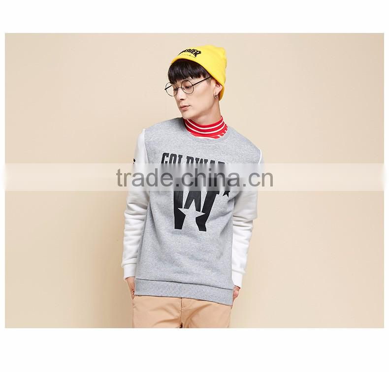 2016 Hot Sale Thick Fleece Pullover Sweatshirt/Jackets,New Long Sleeve Fleece Printed Sweatshirts for Men
