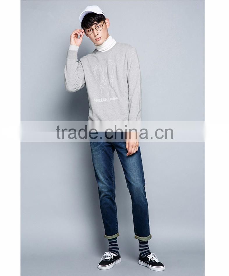 New Autumn Sweatshirts Men's Crewneck French Terry Printed Sweatshirts/Jackets,Hot Sale Long Sleeve Pullover Sweatshirts for Men