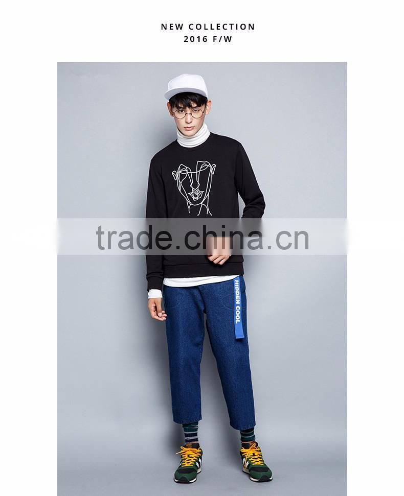 New Autumn Sweatshirts Men's Crewneck French Terry Printed Sweatshirts/Jackets,Hot Sale Long Sleeve Pullover Sweatshirts for Men