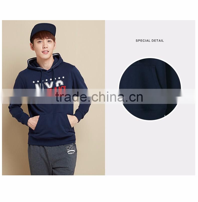 Wholesale Men's Casual Long Sleeve Printed Hoodies,Hot Sale Long Sleeve Pullover Printed Hoodies for Men