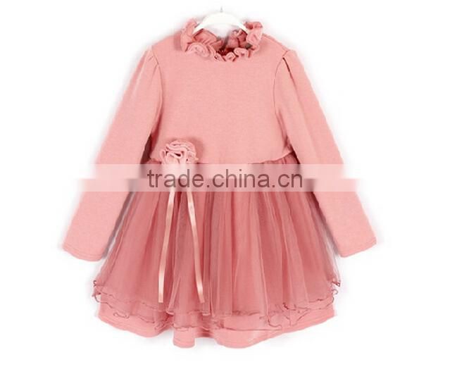 2014new design girl tulle dress modern children dress