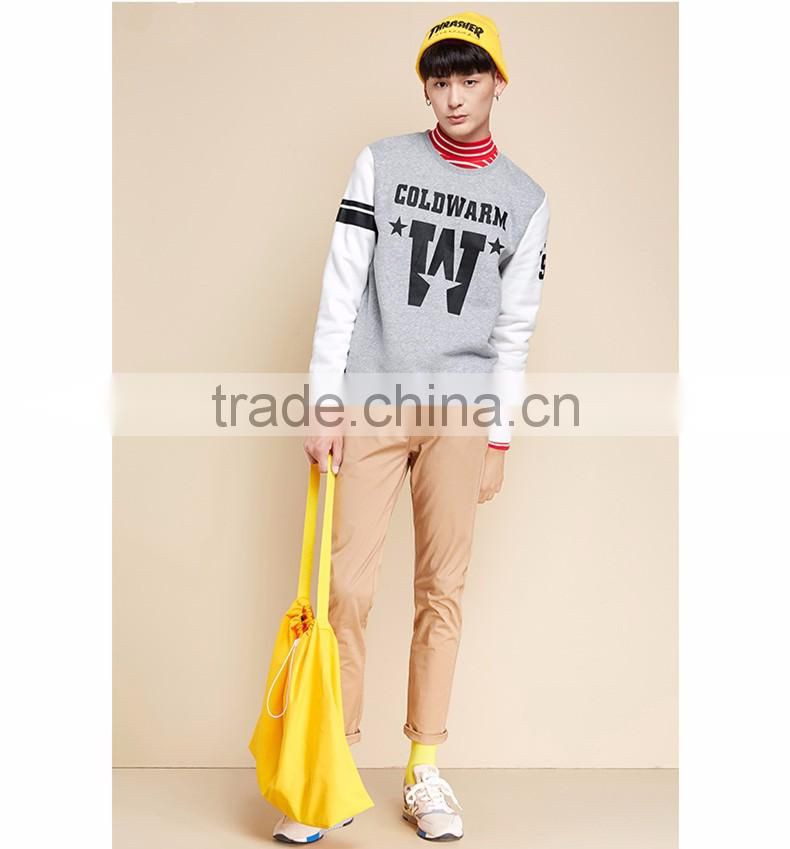 2016 Hot Sale Thick Fleece Pullover Sweatshirt/Jackets,New Long Sleeve Fleece Printed Sweatshirts for Men