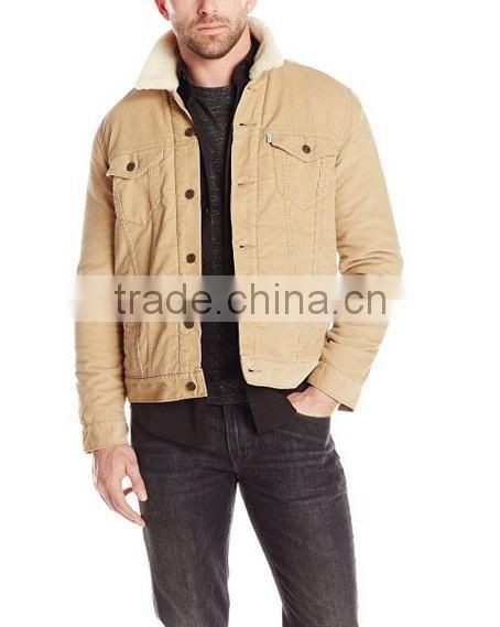 New fashion latest design jacket for men winter trucker coat