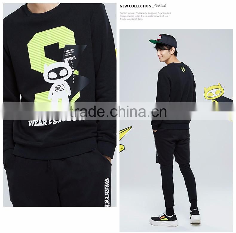 2017 Wholesale Winter Jacket Men's Cotton Fleece Printed Sweatshirts,Hot Sale Fleece Long Sleeve Printed Sweatshirts Jackets