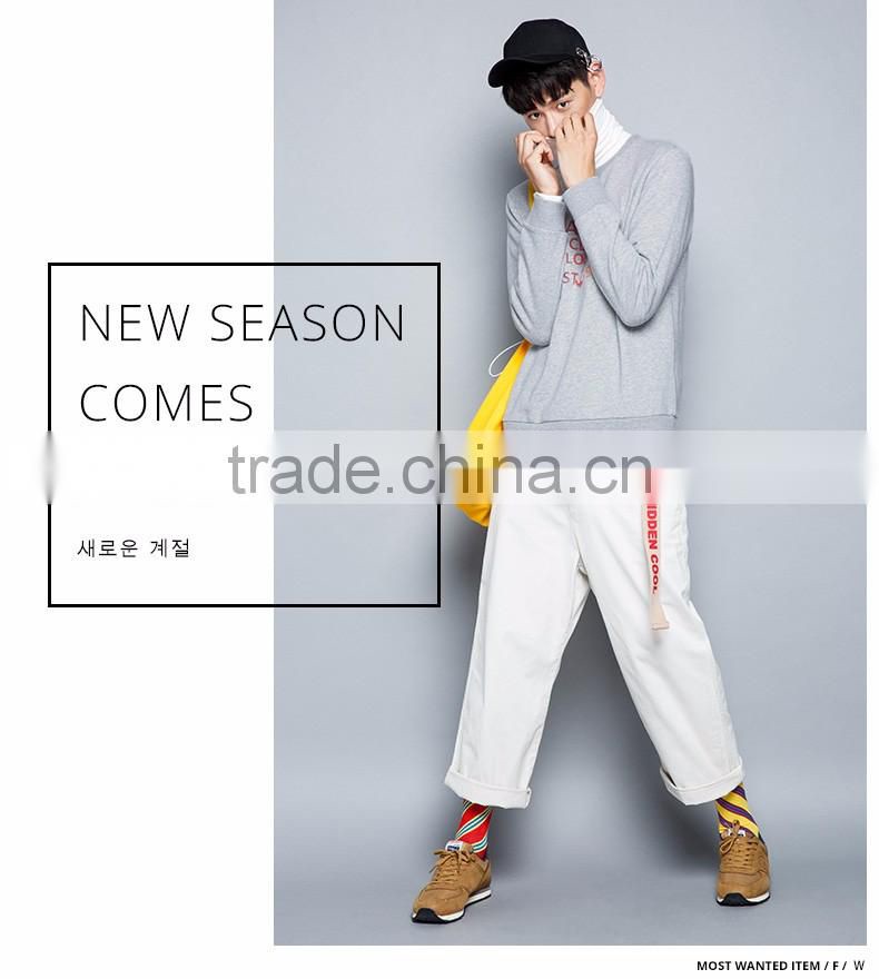 Men's Casual Pure Color Printed Long Sleeve Sweatshirts,Custom Cheap Fashion Crewneck Printed Sweatshirts for Men