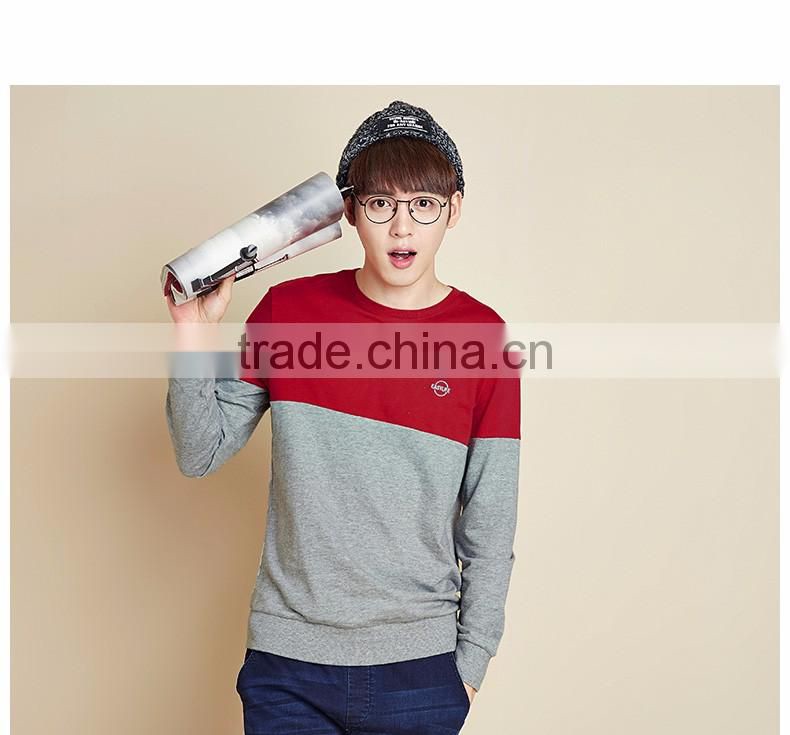 New Arrival Men's Cheap Crewneck Long Sleeve Pullover Sweatshirt Hoodie,Custom Crewneck Fashion Long Sleeve Sweatshirts for Men