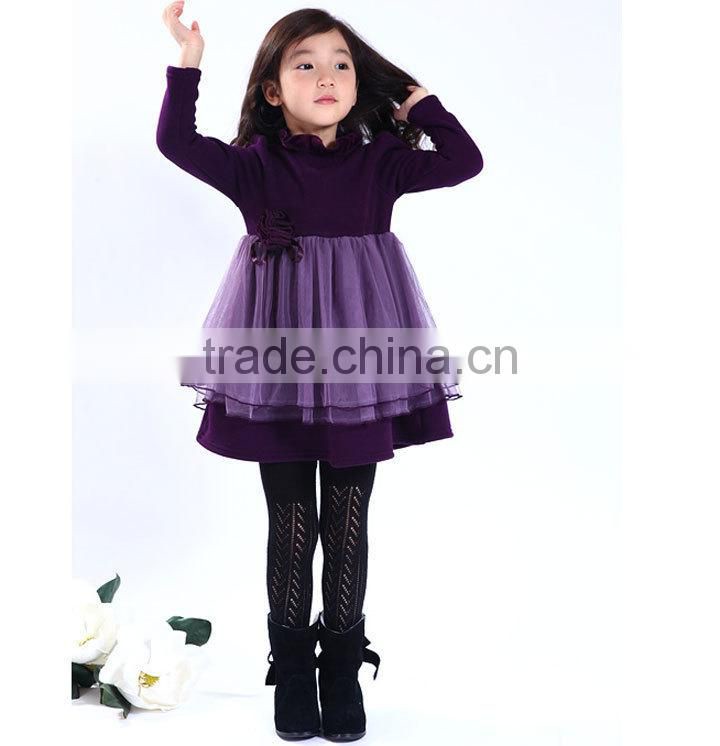 2014new design girl tulle dress modern children dress