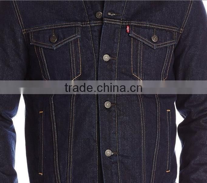 New fashion latest design jacket for men winter trucker coat