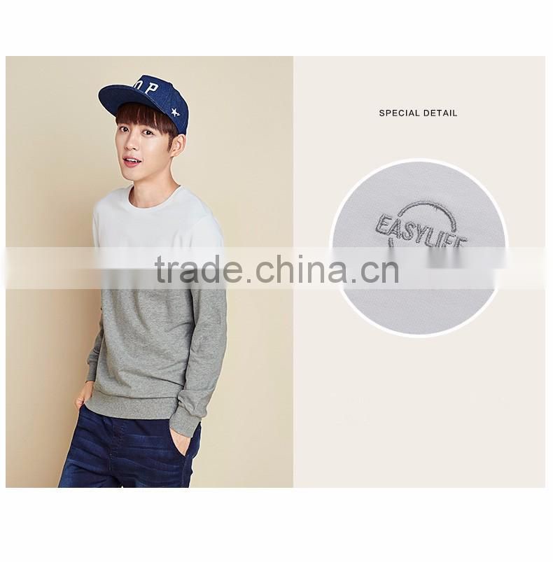 New Arrival Men's Cheap Crewneck Long Sleeve Pullover Sweatshirt Hoodie,Custom Crewneck Fashion Long Sleeve Sweatshirts for Men