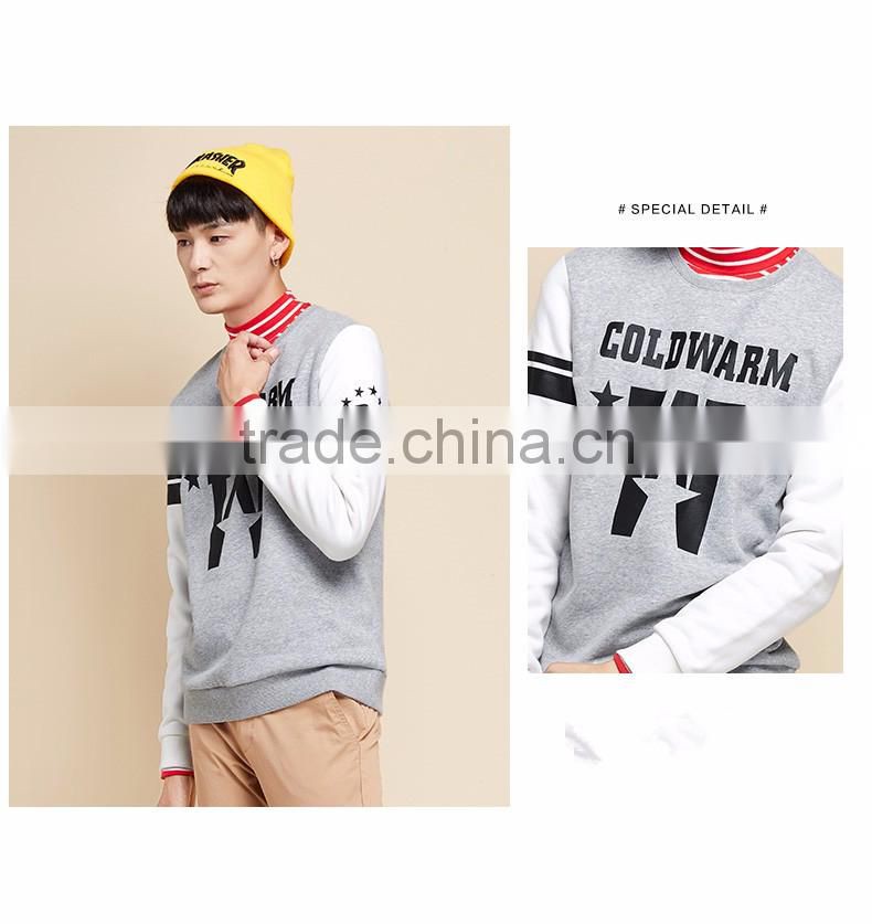 2016 Hot Sale Thick Fleece Pullover Sweatshirt/Jackets,New Long Sleeve Fleece Printed Sweatshirts for Men