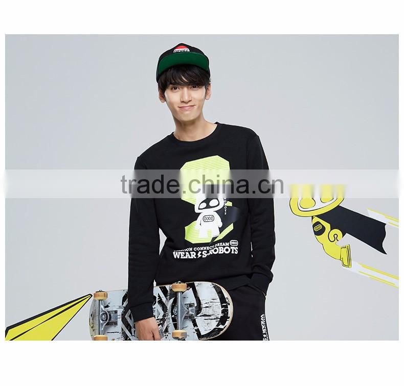 2017 Wholesale Winter Jacket Men's Cotton Fleece Printed Sweatshirts,Hot Sale Fleece Long Sleeve Printed Sweatshirts Jackets