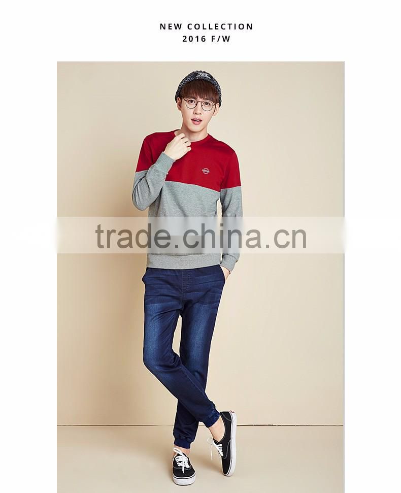 New Arrival Men's Cheap Crewneck Long Sleeve Pullover Sweatshirt Hoodie,Custom Crewneck Fashion Long Sleeve Sweatshirts for Men