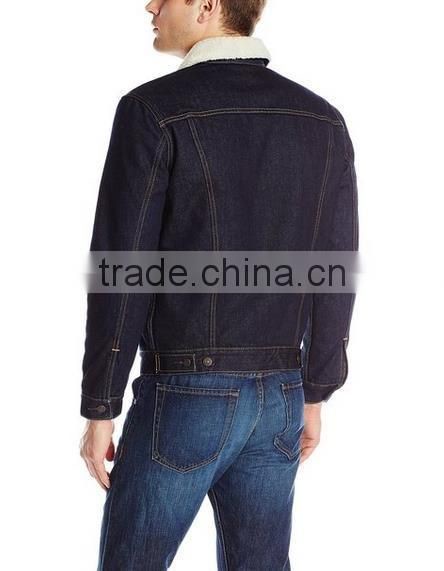 New fashion latest design jacket for men winter trucker coat