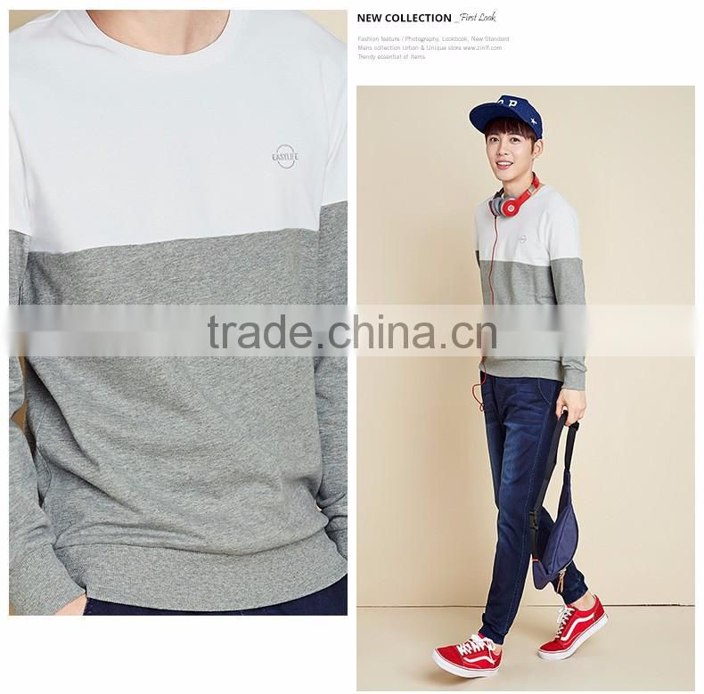 New Arrival Men's Cheap Crewneck Long Sleeve Pullover Sweatshirt Hoodie,Custom Crewneck Fashion Long Sleeve Sweatshirts for Men