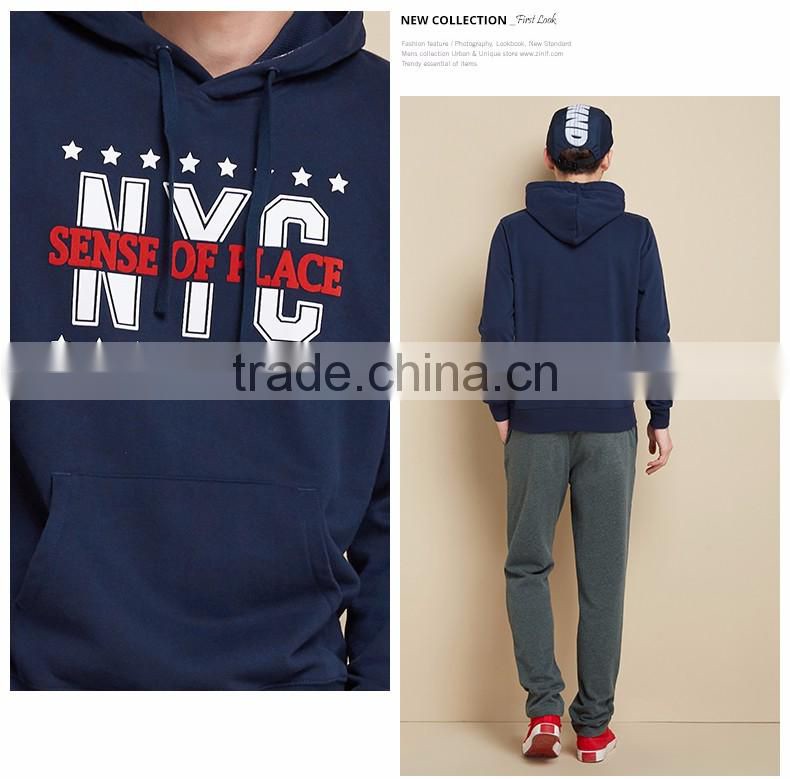 Wholesale Men's Casual Long Sleeve Printed Hoodies,Hot Sale Long Sleeve Pullover Printed Hoodies for Men