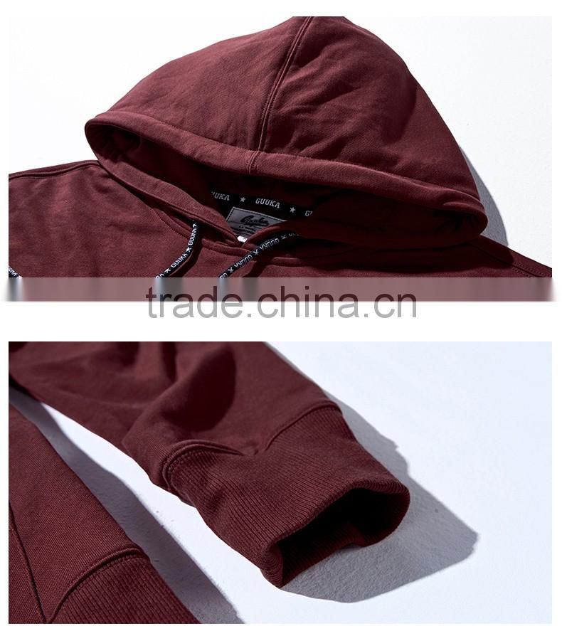 100% cotton drawstring pullover longline french terry sweatshirt hoodies manufacturers