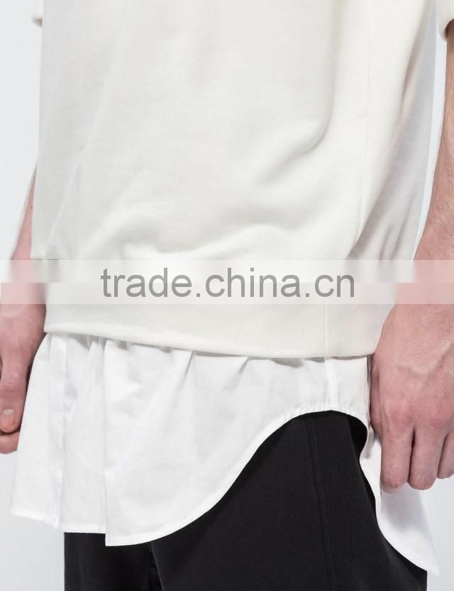 2017 wholesale factory price short sleeve sweatshirt white t shirt
