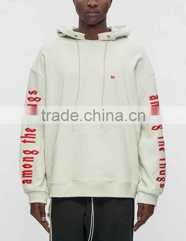 2017 custom mens lightweight cotton print oversized sweatshirt