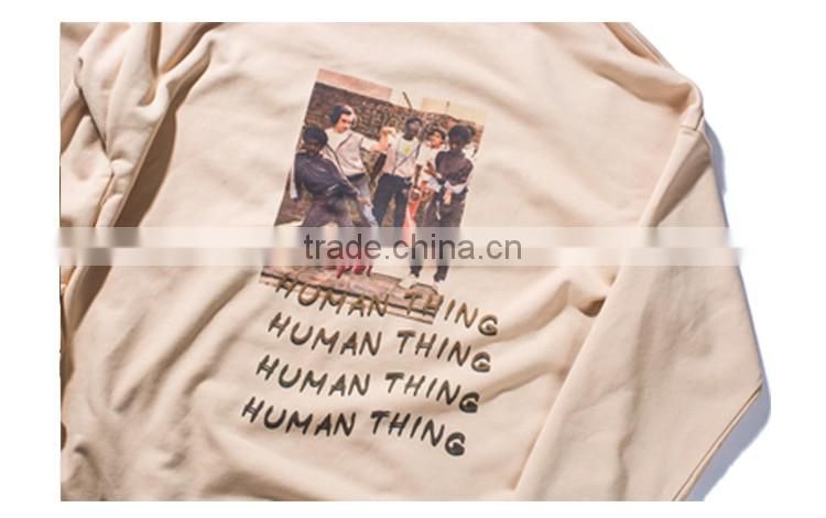 2017 fashion beige sweatshirt fleece fabric hoodies manufacturer hoodies women