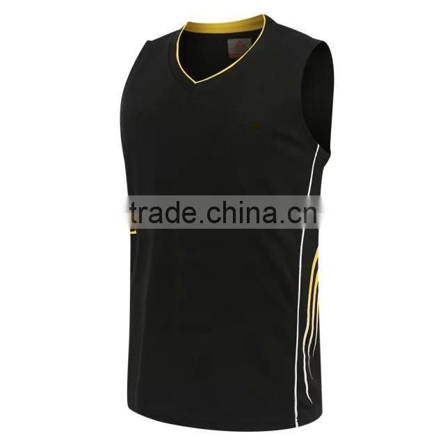 Wholesale 100% Polyester basketball jersey reversible basketball uniform design for men