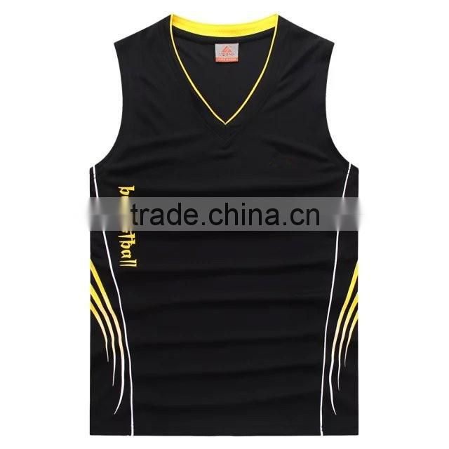 Wholesale 100% Polyester basketball jersey reversible basketball uniform design for men