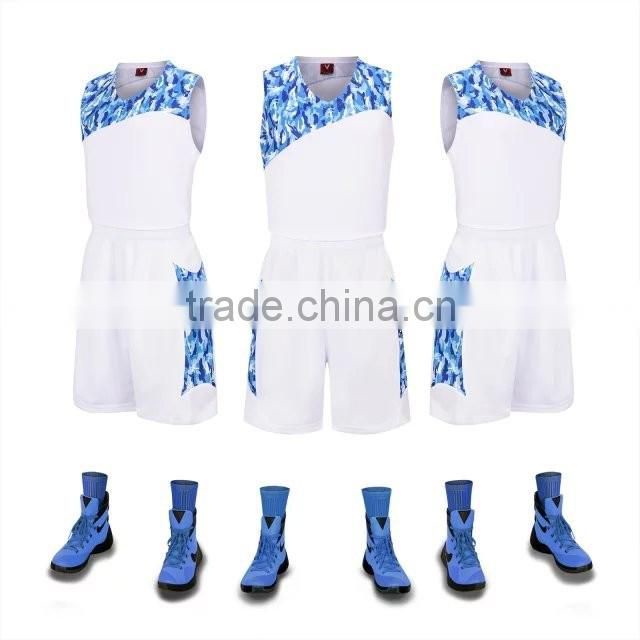 Custom Design 100% Polyester basketball jersey reversible basketball uniform logo design for men
