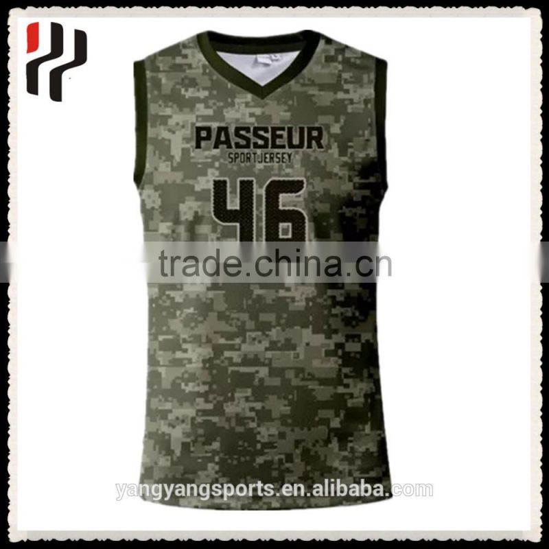 Hot sale 2016 best latest subliamtion basketball jersey design