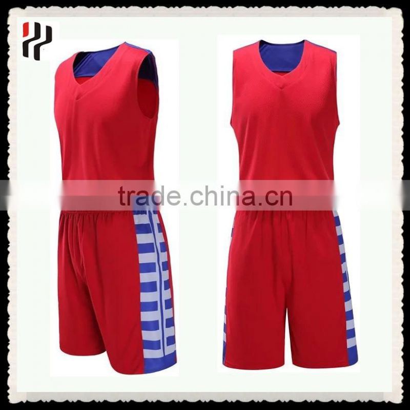 Custom design team reversible basketball jersey set with sublimation printing