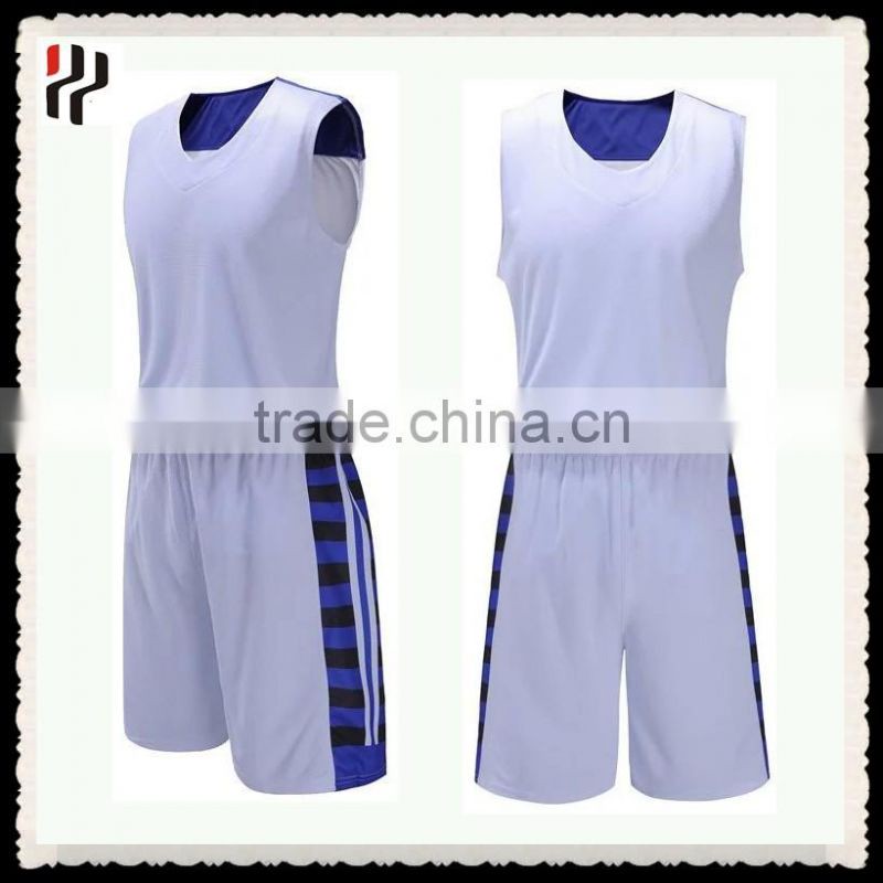 Custom design team reversible basketball jersey set with sublimation printing