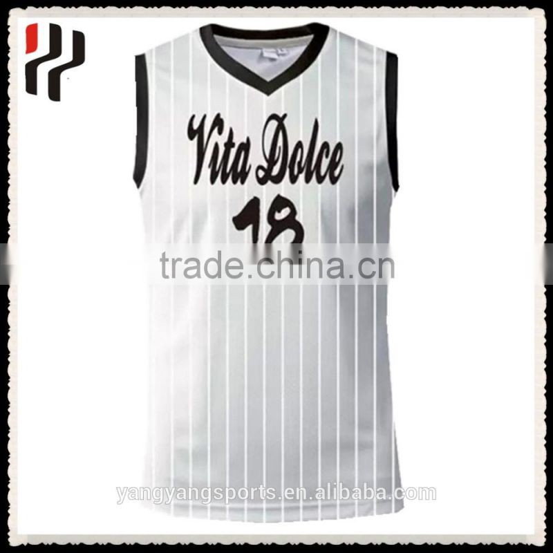 Wholessale custom high quality blank team basketball jerseys