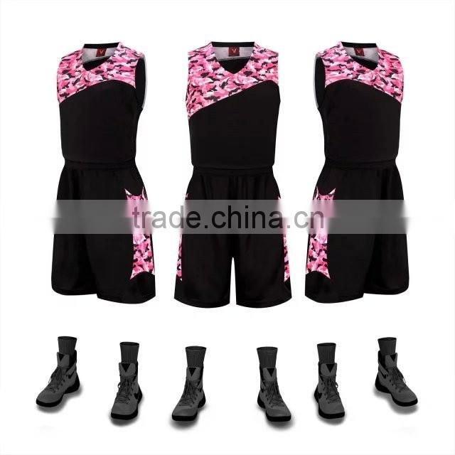Custom Design 100% Polyester basketball jersey reversible basketball uniform logo design for men