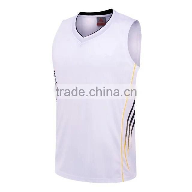 Wholesale 100% Polyester basketball jersey reversible basketball uniform design for men