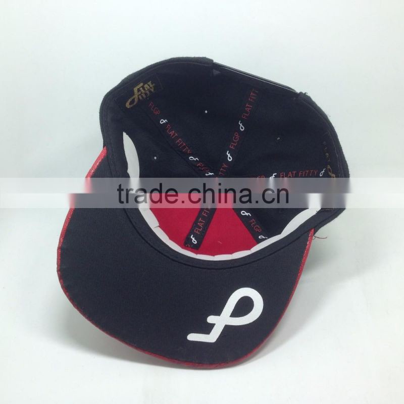 Custom hat nylon flat brim snapback hats with rope