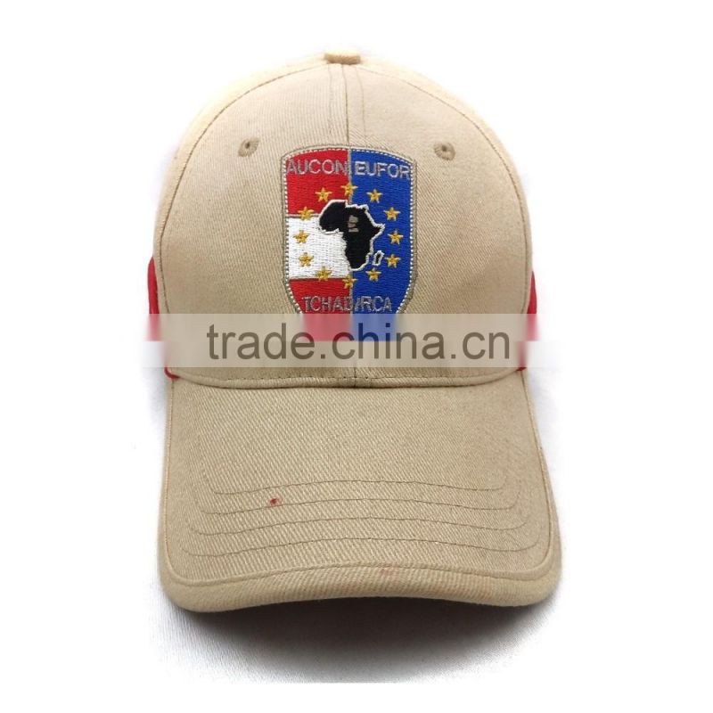 100% Cotton 6 Panel Custom Baseball Cap Adjustable Performance Hat