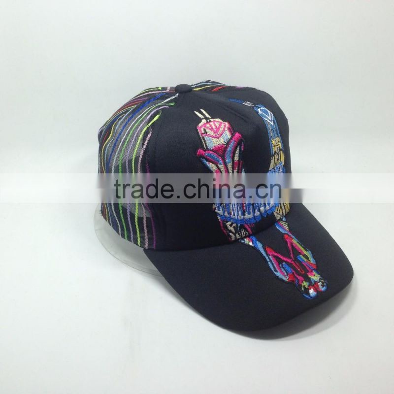 Black sports hats custom trucker mesh baseball caps