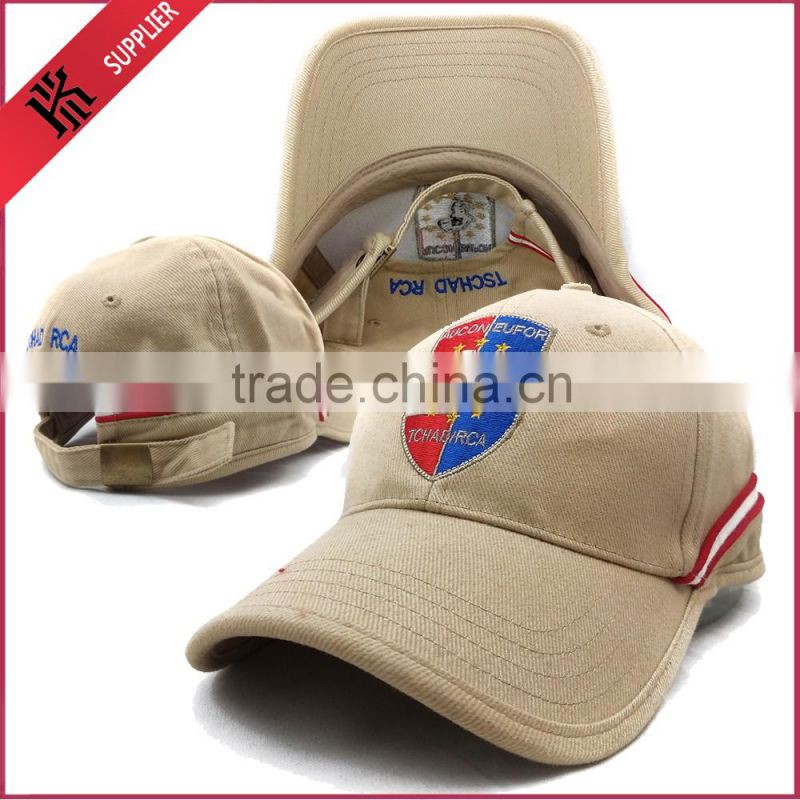 100% Cotton 6 Panel Custom Baseball Cap Adjustable Performance Hat