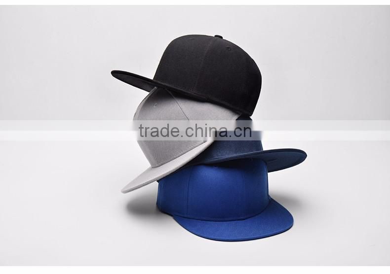 Custom logo high quality new design wholesale cheap 100% acrylic hat custom blank snapback cap