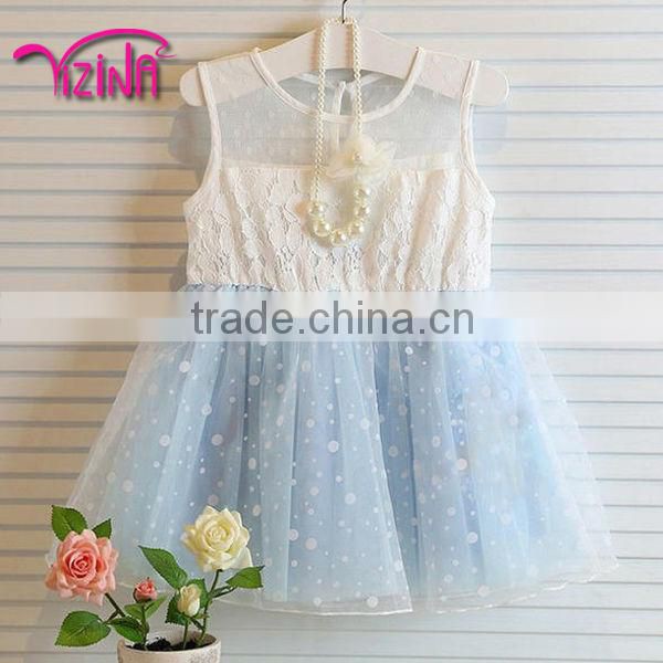Last design little princess modern girl puffy dress