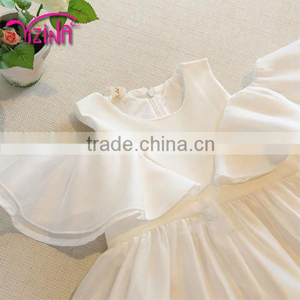 Fashion hand made kids party wear flower girl dress